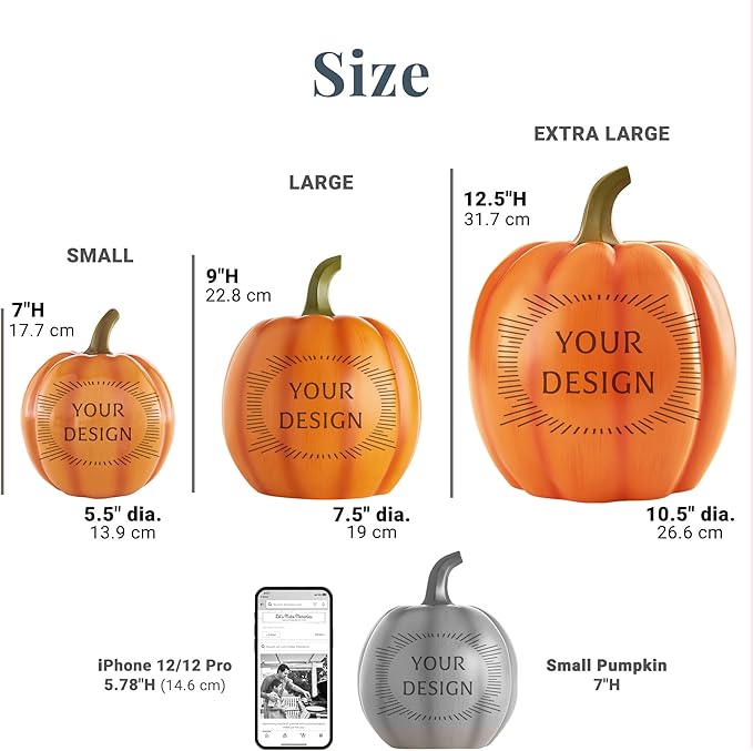 Personalized Light Up Halloween Pumpkin Decor Outdoor