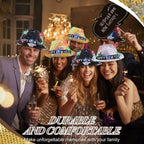 3 Pack Happy New Years Hats Sequin