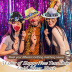 3 Pack Happy New Years Hats Sequin