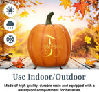 Personalized Light Up Halloween Pumpkin Decor Outdoor
