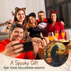 FLAGWIX Halloween Decorations Indoor - Stained Glass Window Hanging